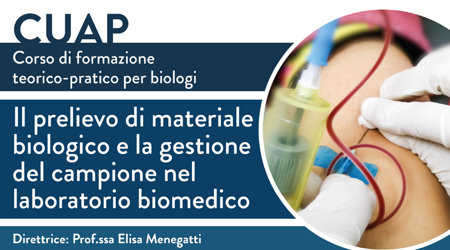 Clicca per accedere all'articolo Prossimo all'avvio il corso "Il prelievo di materiale biologico e la gestione del campione nel laboratorio biomedico"